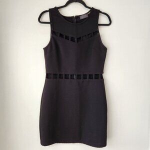 ASTR the Label Little Black Dress LBD Fitted Bodycon Cut-Outs Cocktail Women's L